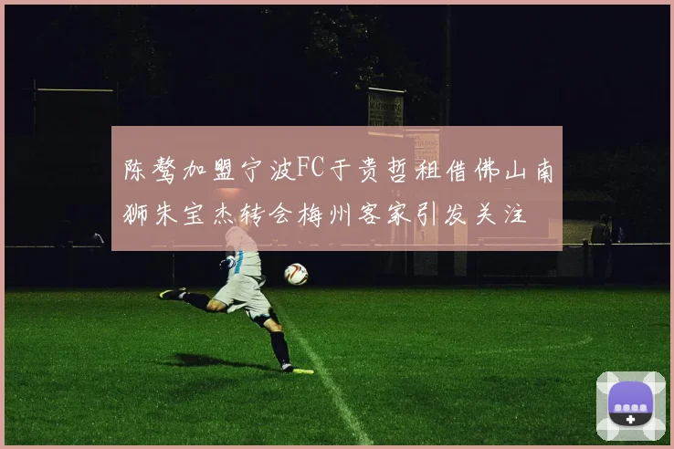 陈骜加盟宁波FC于贵哲租借佛山南狮朱宝杰转会梅州客家引发关注
